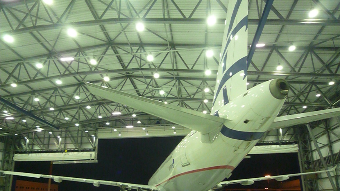 AIRCRAFT MAINTENANCE HANGAR AT THE ATHENS INTERNATIONAL AIRPORT ELEFTHERIOS VENIZELOS