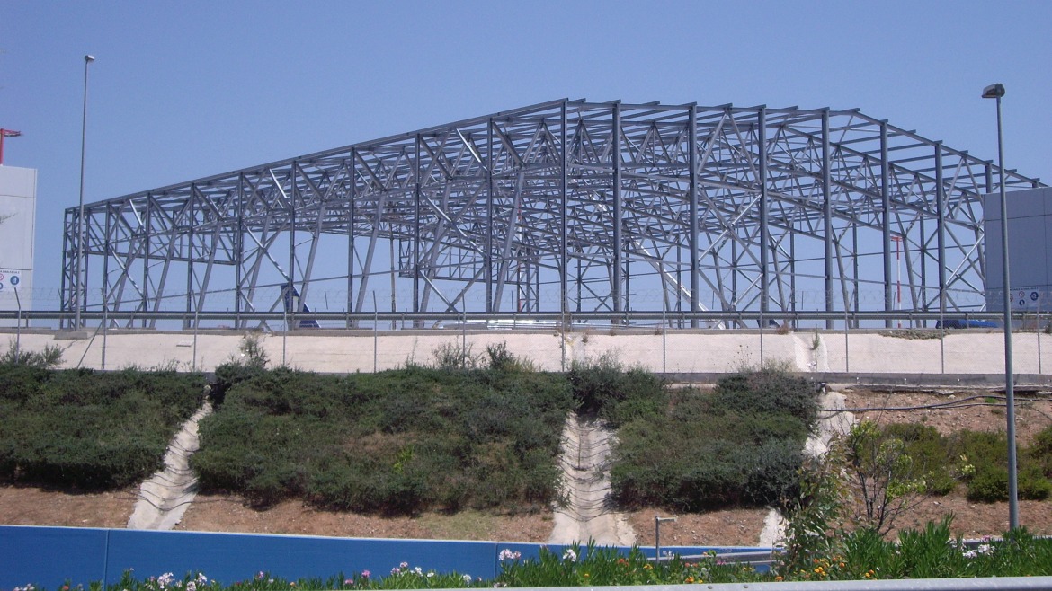 AIRCRAFT MAINTENANCE HANGAR AT THE ATHENS INTERNATIONAL AIRPORT ELEFTHERIOS VENIZELOS