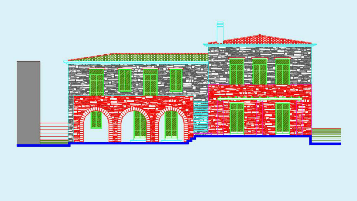 REPAIR OF EXISTING BUILDING AND ADDITION BY EXTENSION IN CHIOS ISLAND
