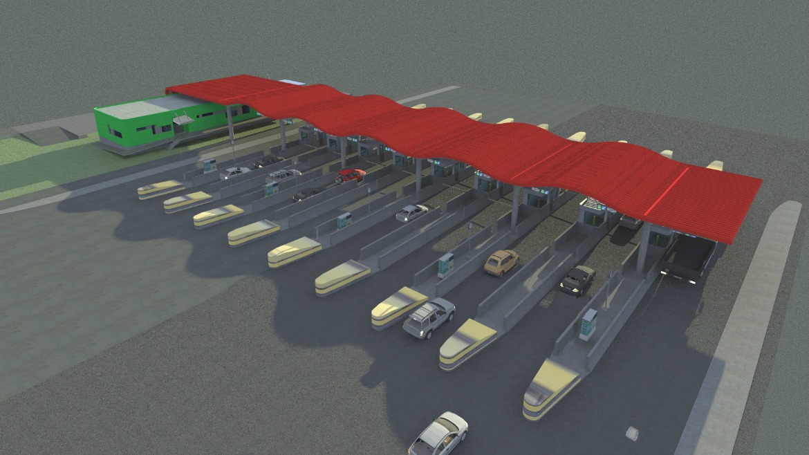 TYPICAL TOLL STATION FOR EGNATIA ODOS 