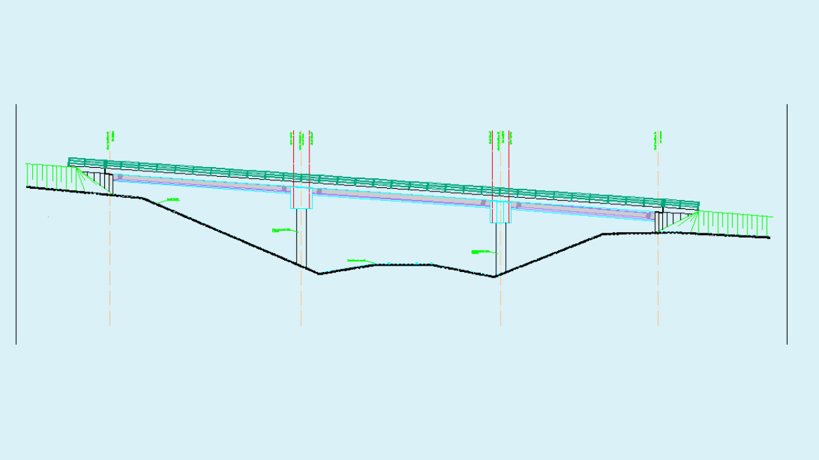 T2N BRIDGE OVERCROSSING OF HIGH SPEED RAILROAD
