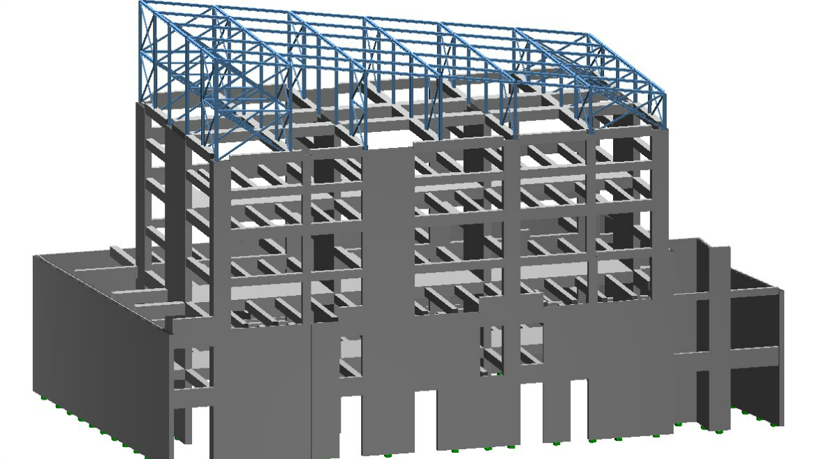 PIRAEUS BANK CULTURAL FOUNDATION ARCHIVES BUILDING AT ROOF, ATHENS