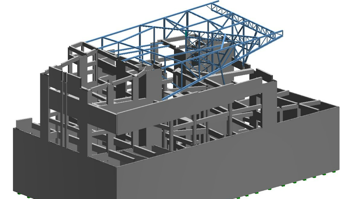 PIRAEUS BANK CULTURAL FOUNDATION ARCHIVES BUILDING AT ROOF, ATHENS
