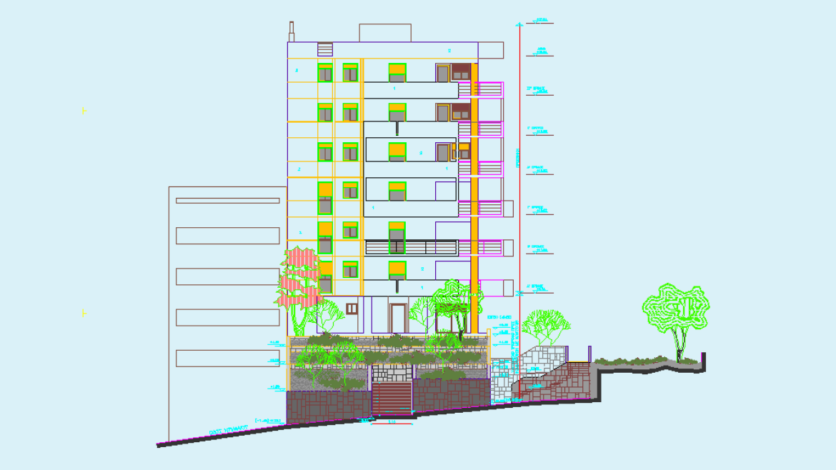 EIGHT STORY RESIDENTIAL BUILDING IN ZOGRAFOU, ATHENS